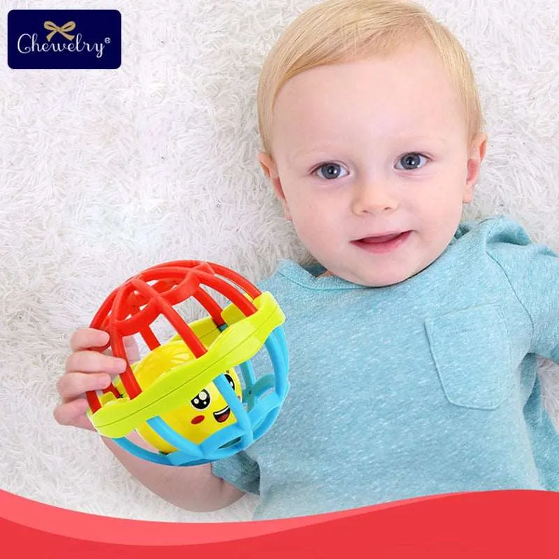 Baby Teething Rattles Softball Toy