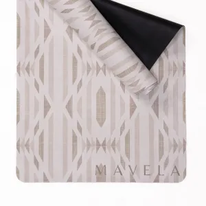 Beige Microfiber Suede Yoga Mat