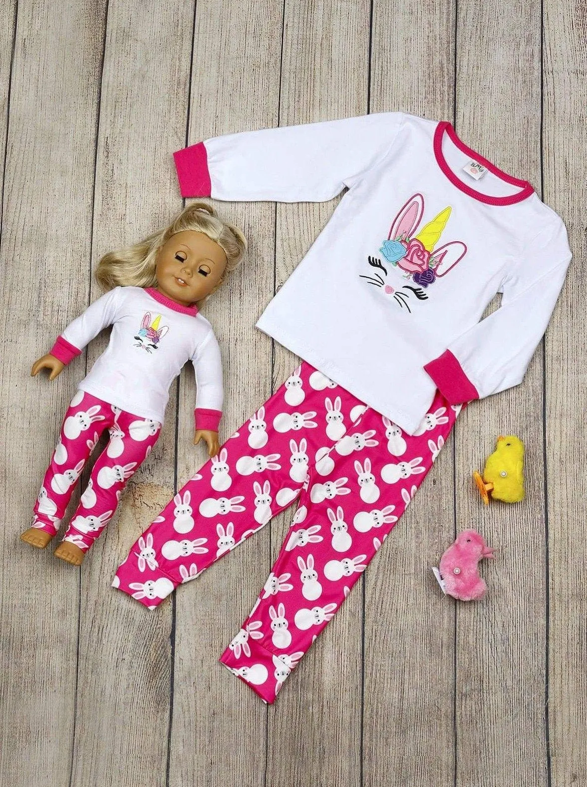 Best Bunnies Loungewear Set and Matching Doll Outfit