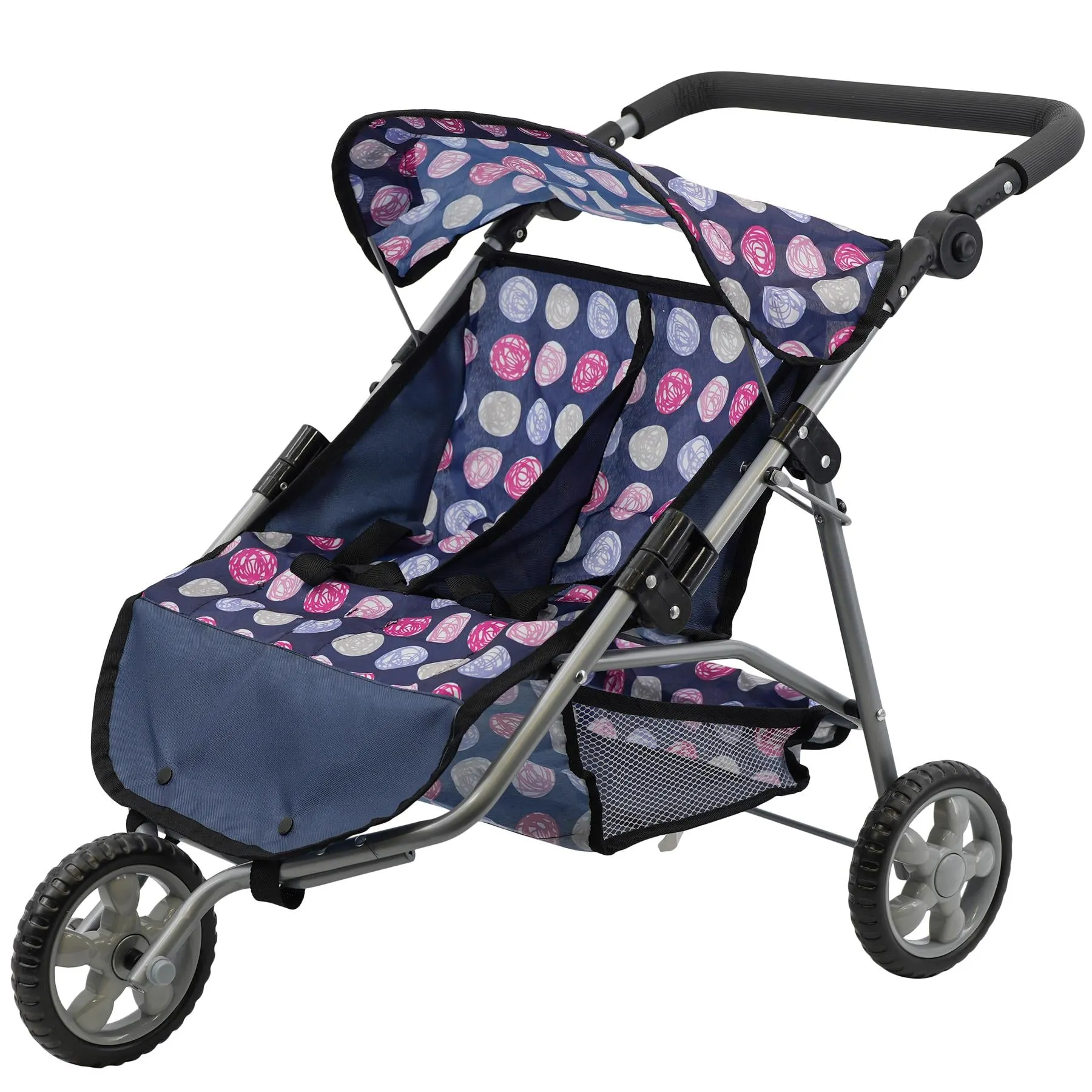 BiBi Accessories - Blue Doll Twin Stroller