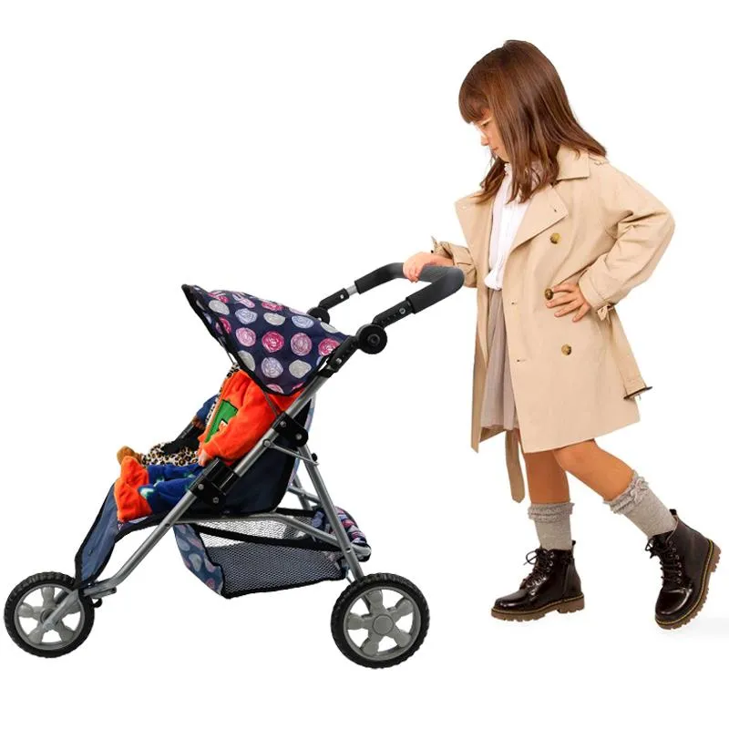 BiBi Accessories - Blue Doll Twin Stroller