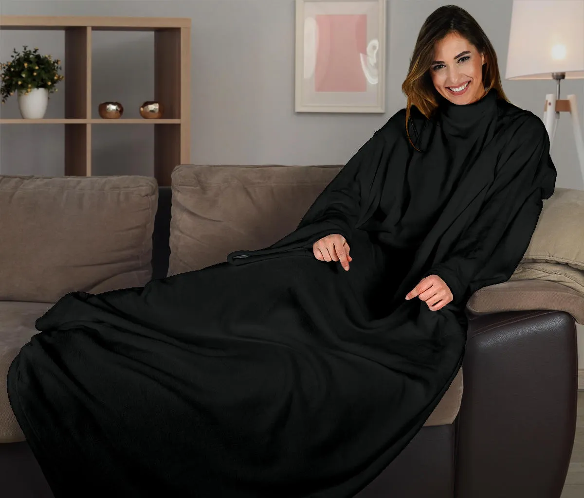 Black Adult Sleeve Blanket