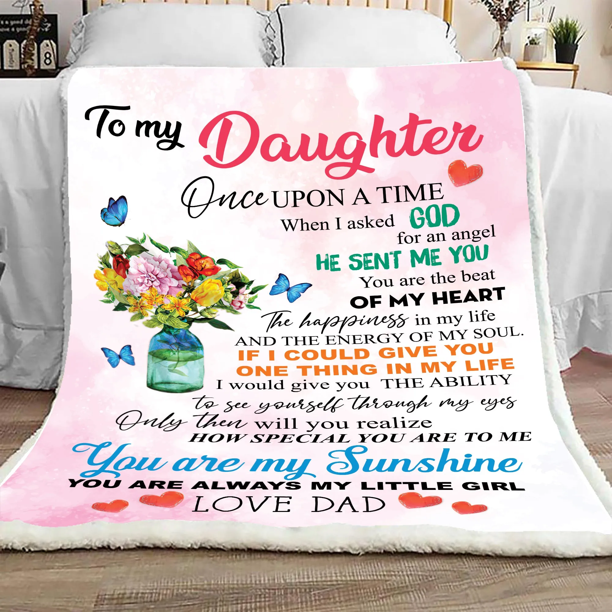 BLANKET - 355 - To My Daughter - CO98