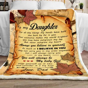 BLANKET - 357 - To My Daughter - CO98