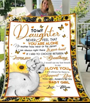 BLANKET-SUNFLOWER-TO MY DAUGHTER-CO98