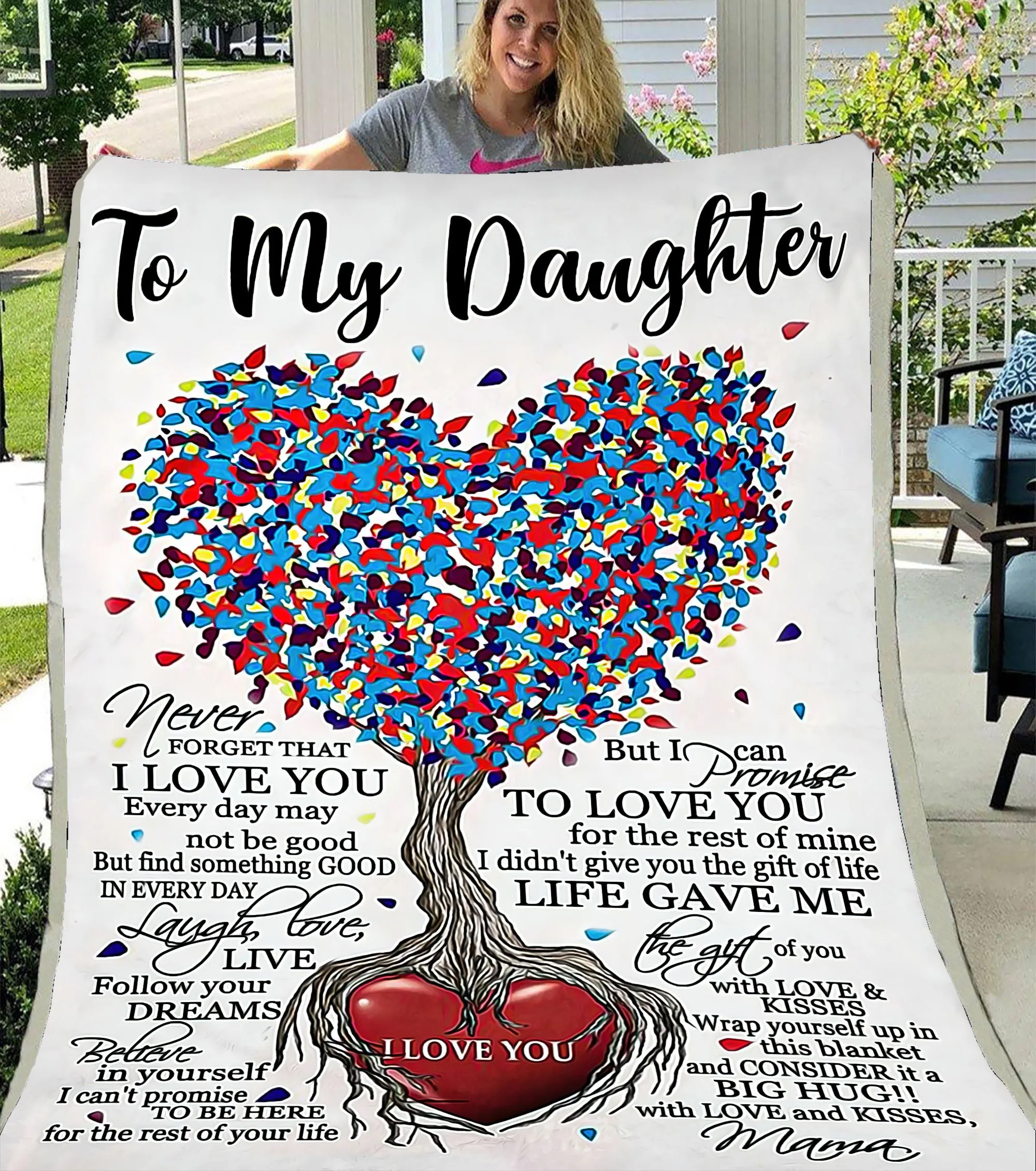 Blanket - To My Daughter - Tree Heart  - CO98