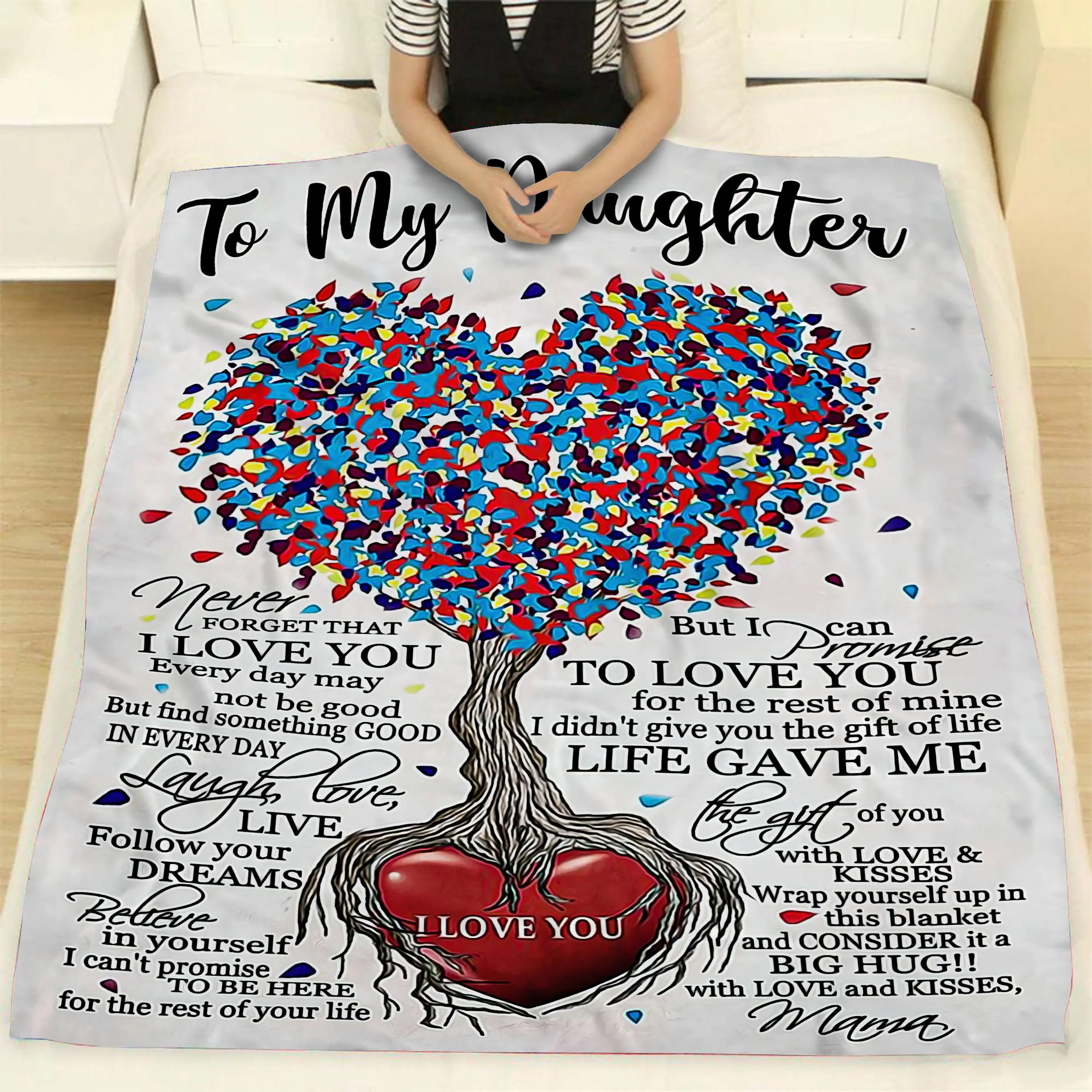 Blanket - To My Daughter - Tree Heart  - CO98