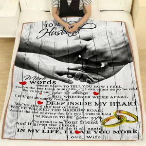 Blanket - To My Husband - In My Life I Love You More - CO98
