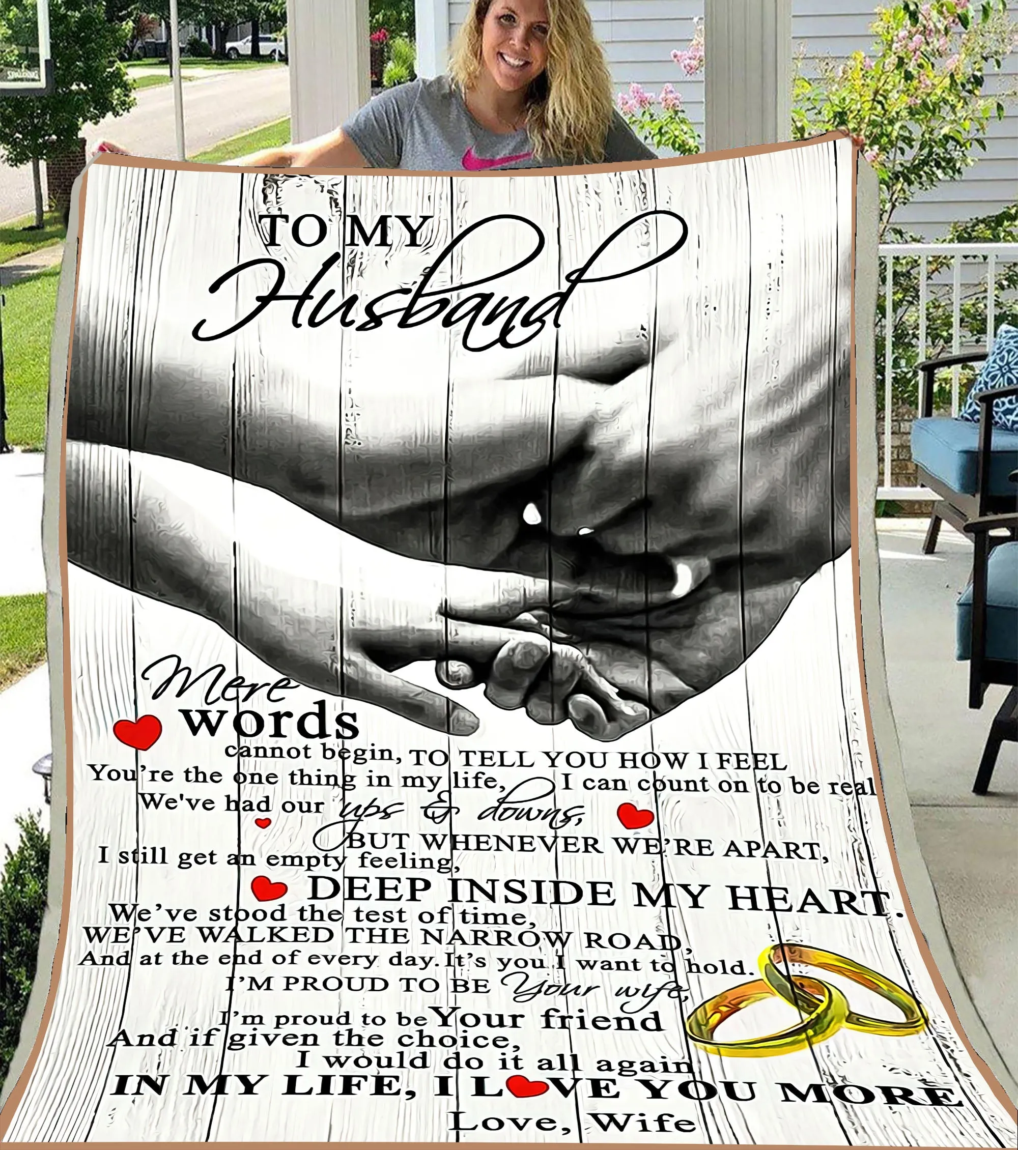 Blanket - To My Husband - In My Life I Love You More - CO98