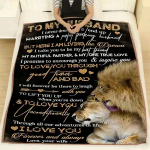 Blanket - To My Husband - Marrying A Perfect Freaking Husband - CO98