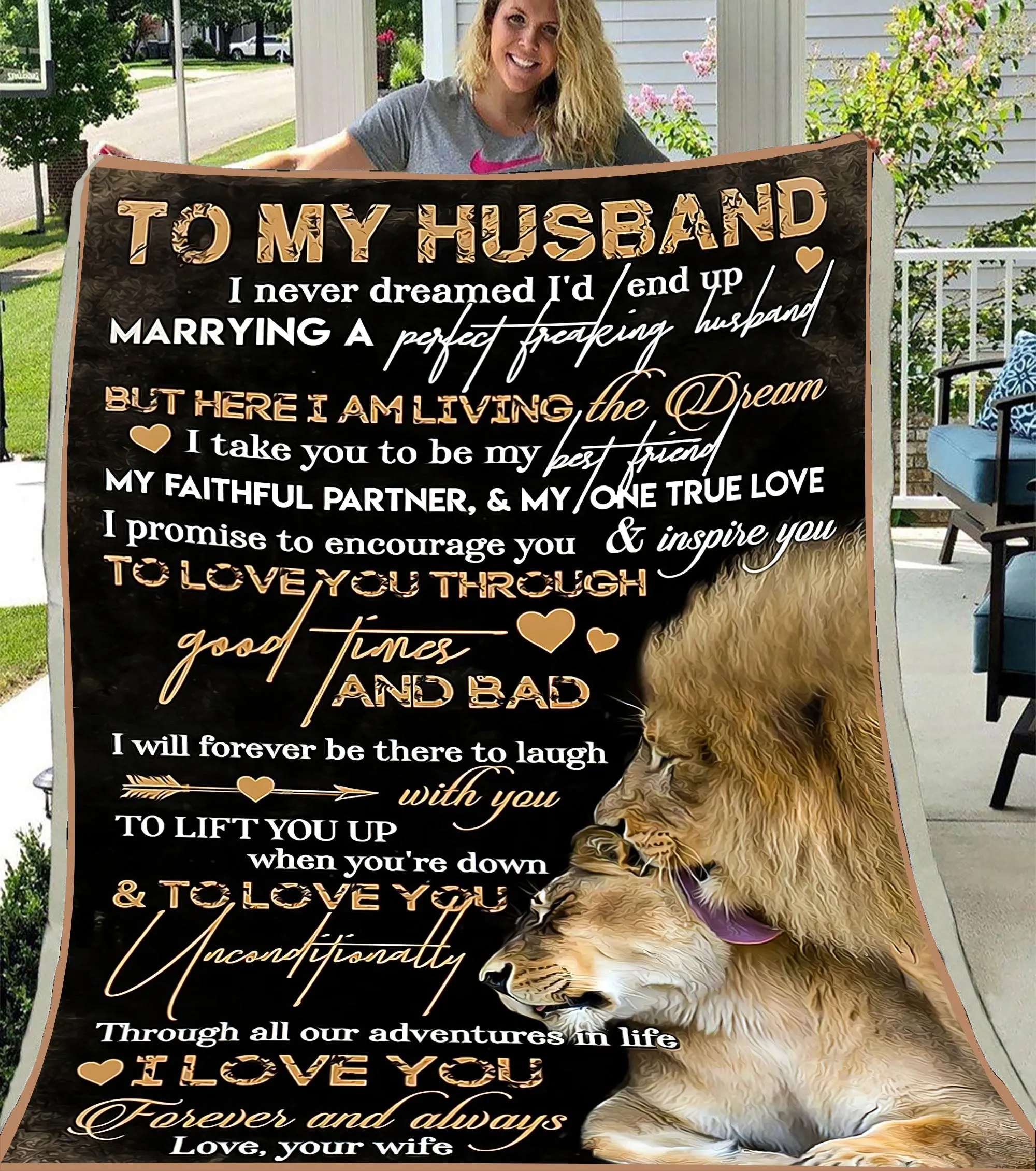 Blanket - To My Husband - Marrying A Perfect Freaking Husband - CO98