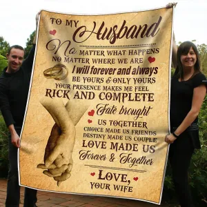 Blanket - To My Husband - No matter what happens - CO98