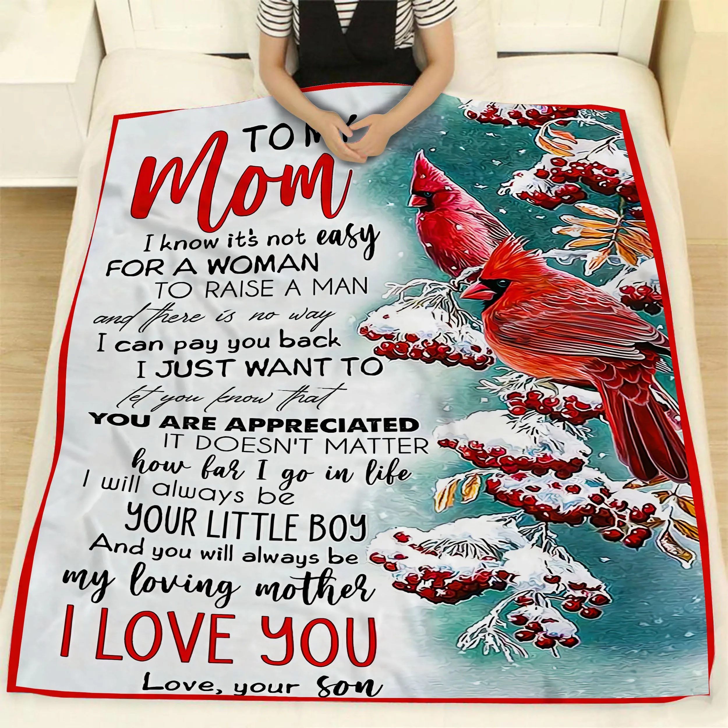 Blanket - To My Mom - Cardinal - CO98