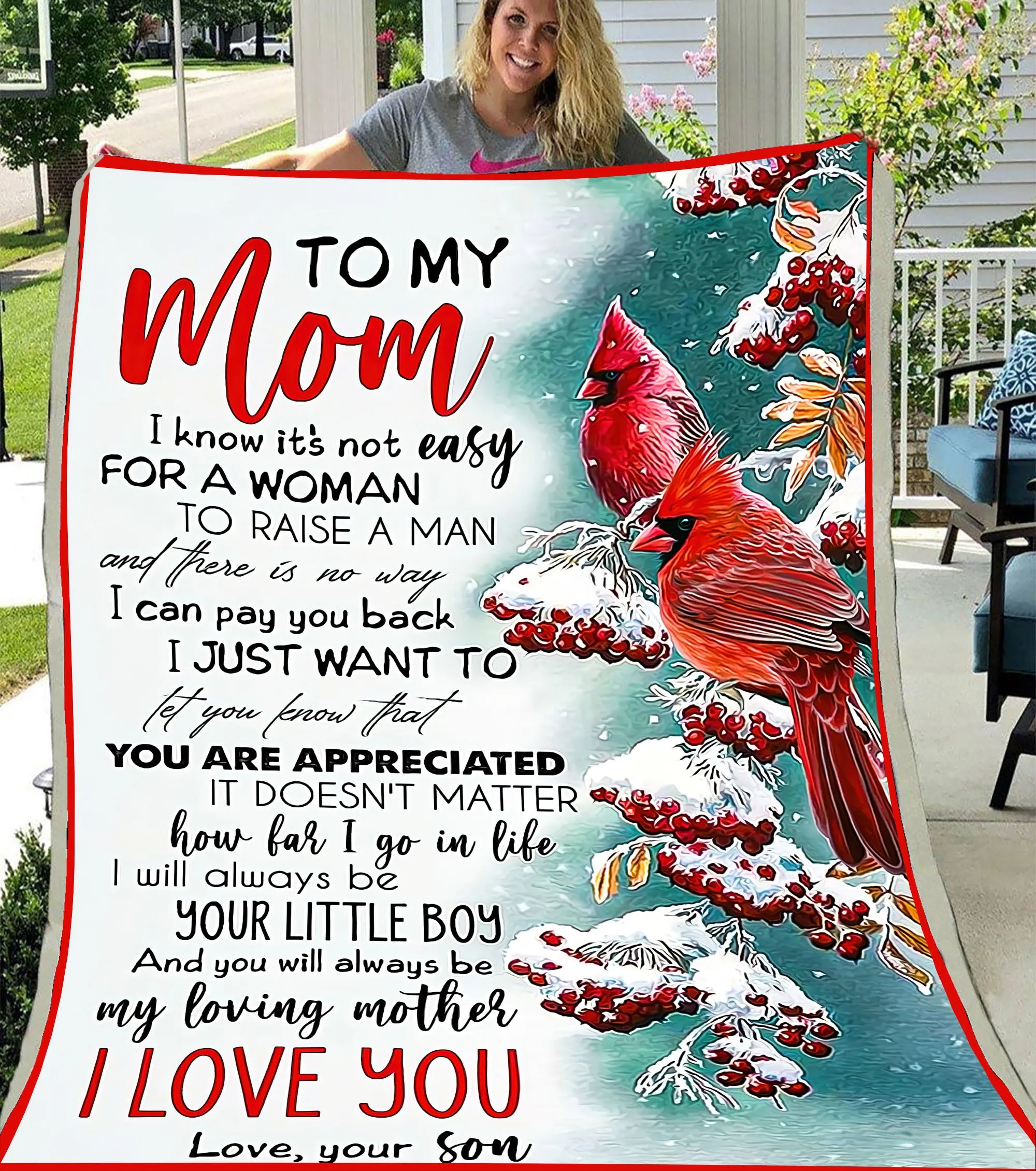 Blanket - To My Mom - Cardinal - CO98