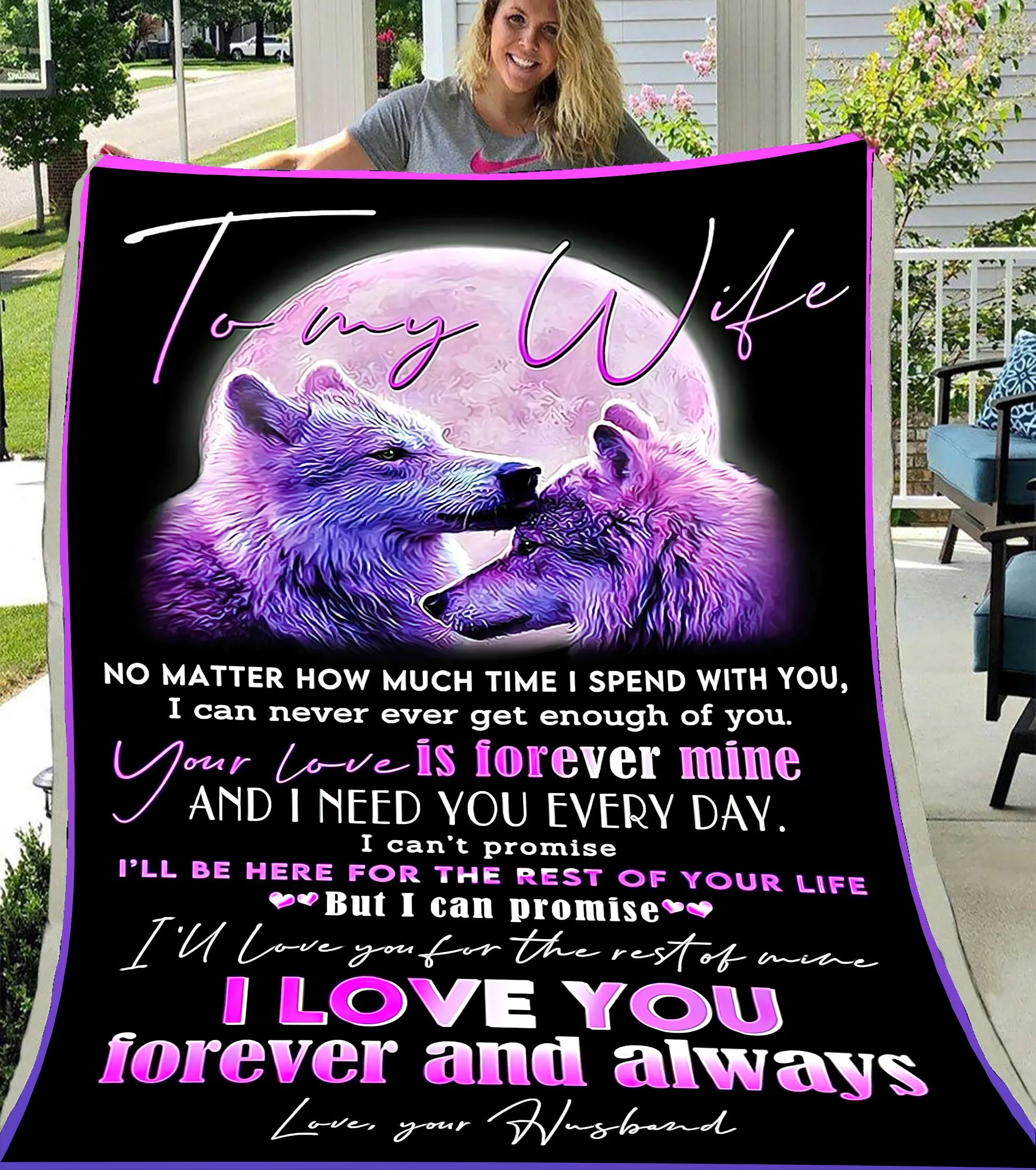 Blanket - To My Wife - I Love You Forever And Always - CO98