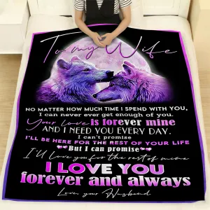 Blanket - To My Wife - I Love You Forever And Always - CO98