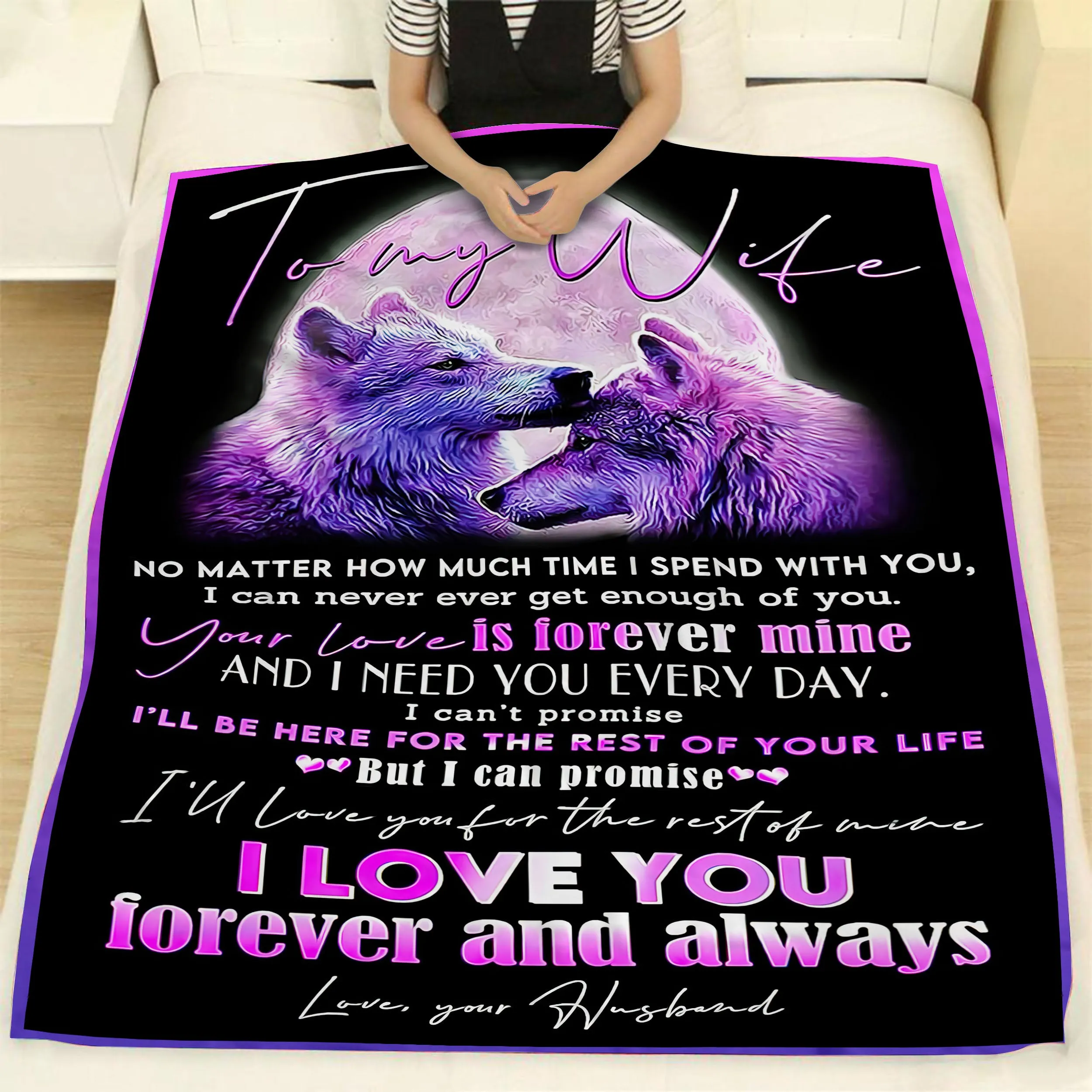 Blanket - To My Wife - I Love You Forever And Always - CO98