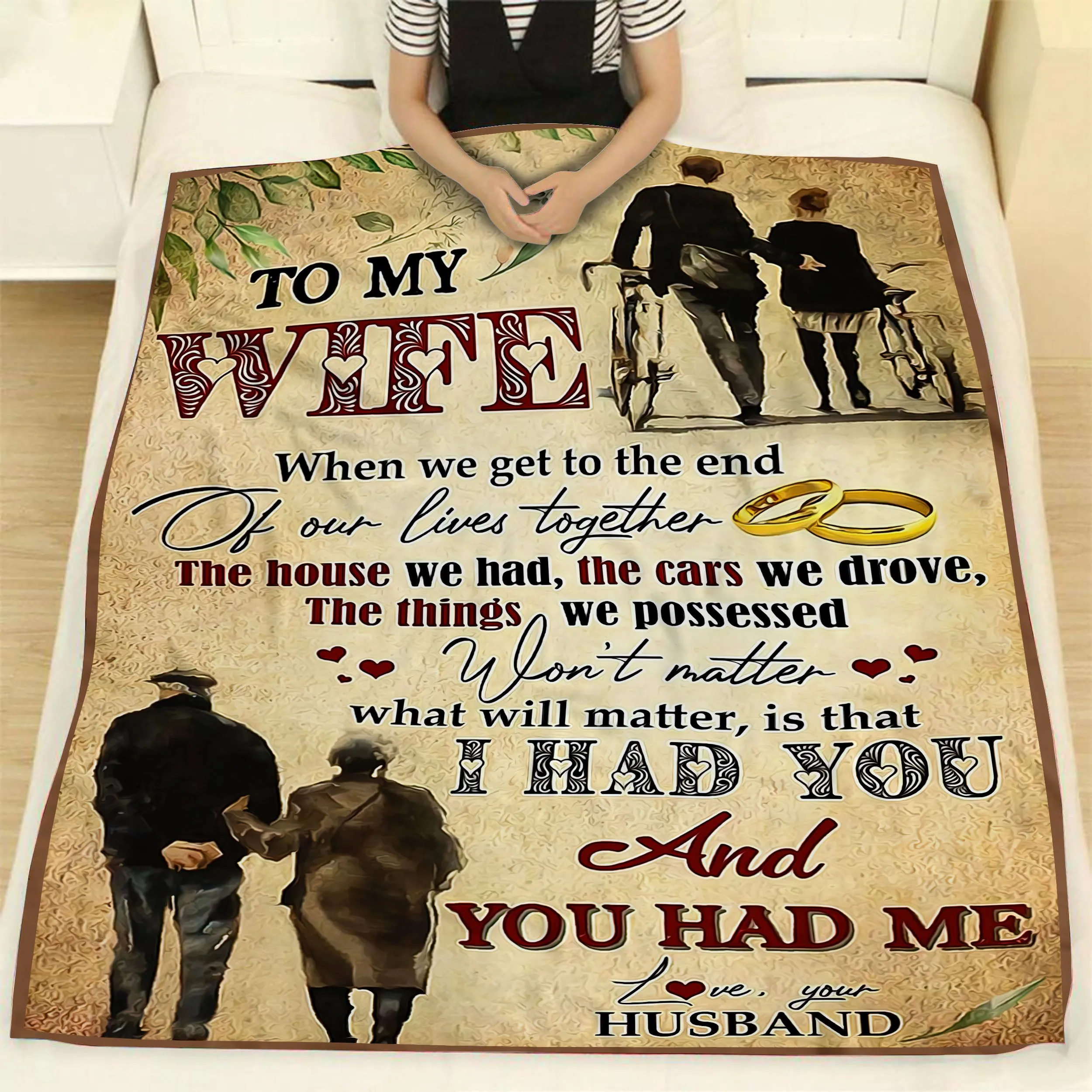 Blanket - To My Wife - When We Get To The End Of Our Lives Together - CO98
