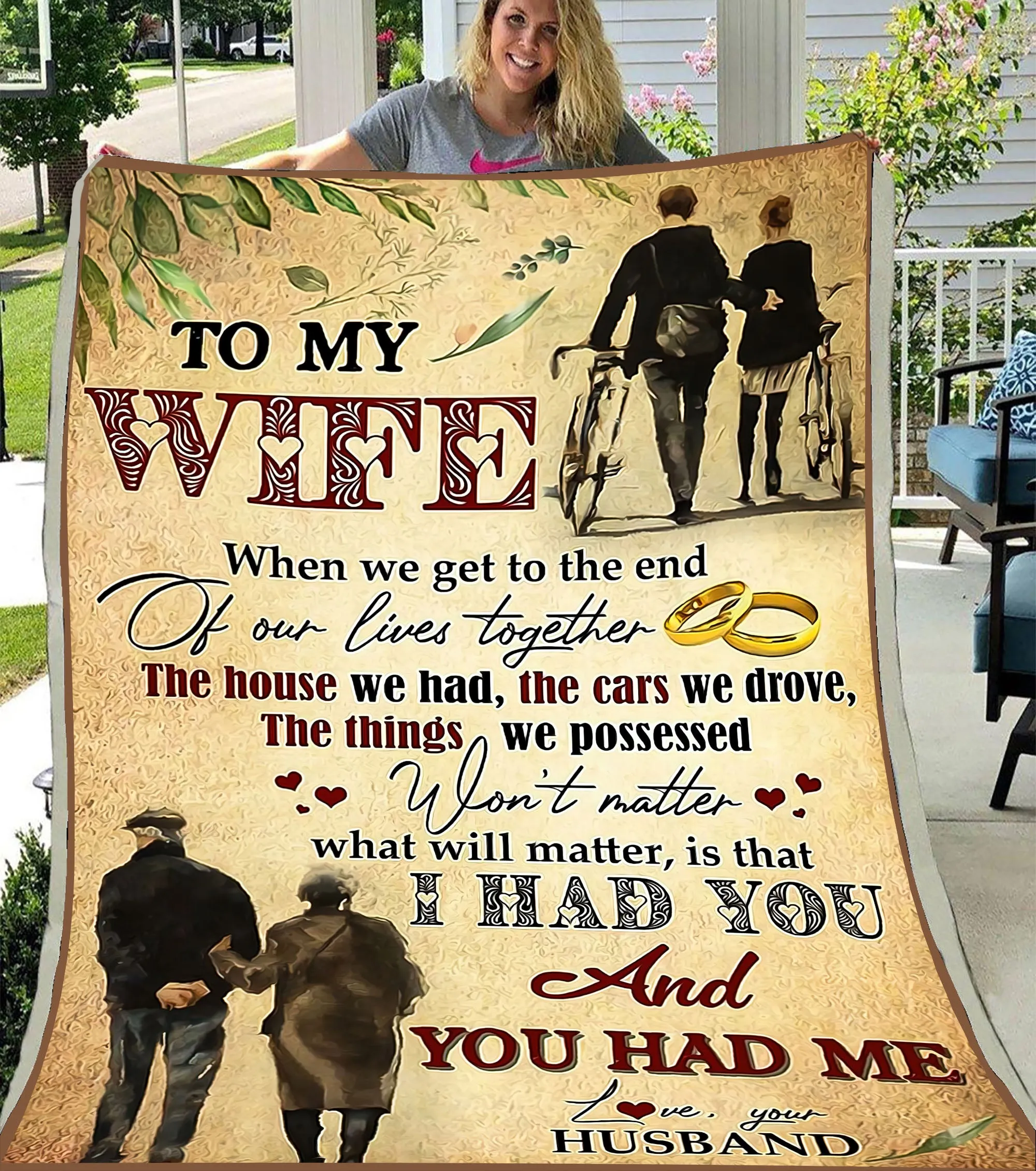 Blanket - To My Wife - When We Get To The End Of Our Lives Together - CO98