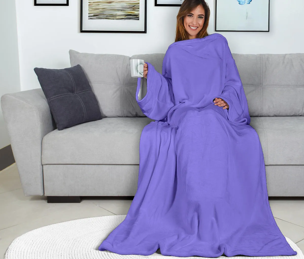 Blue Adult Sleeve Blanket