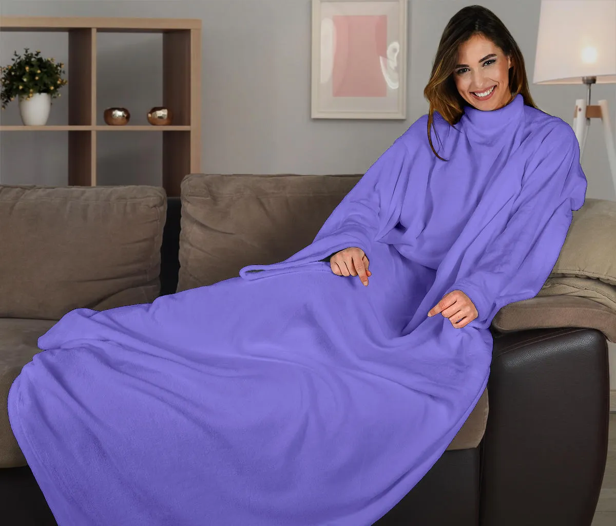 Blue Adult Sleeve Blanket