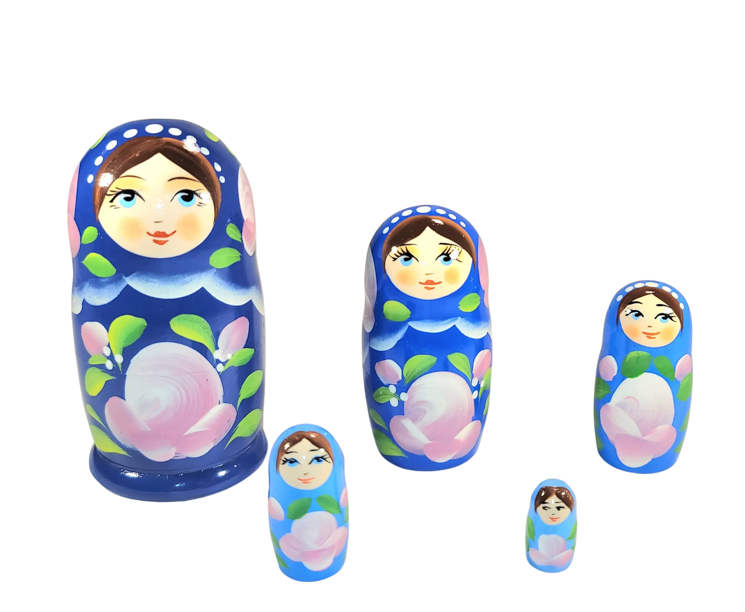 Blue Gradient Nesting Doll 5pc./4"