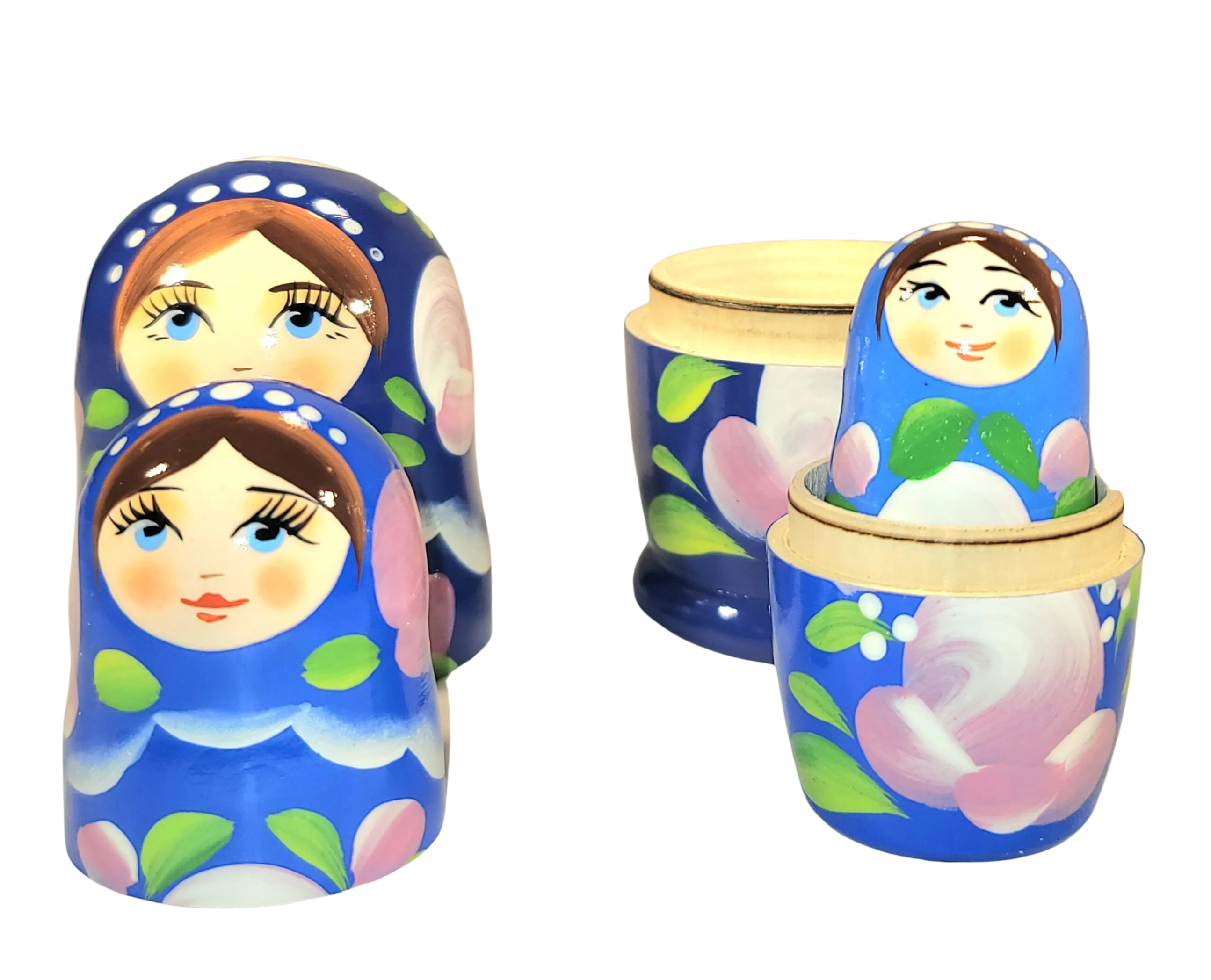Blue Gradient Nesting Doll 5pc./4"
