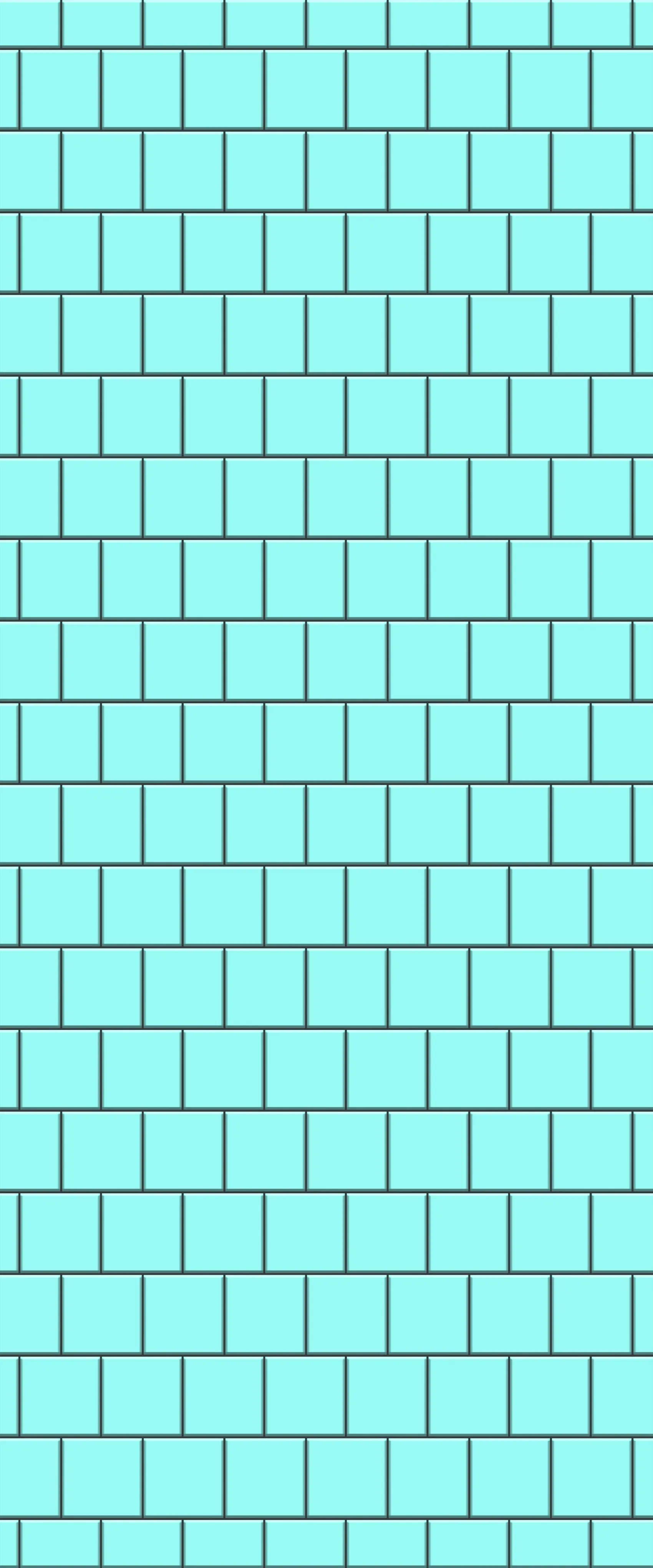 Blue Large Squares Acrylic Shower Wall Panel 2440mm x 1220mm (3mm Thick)
