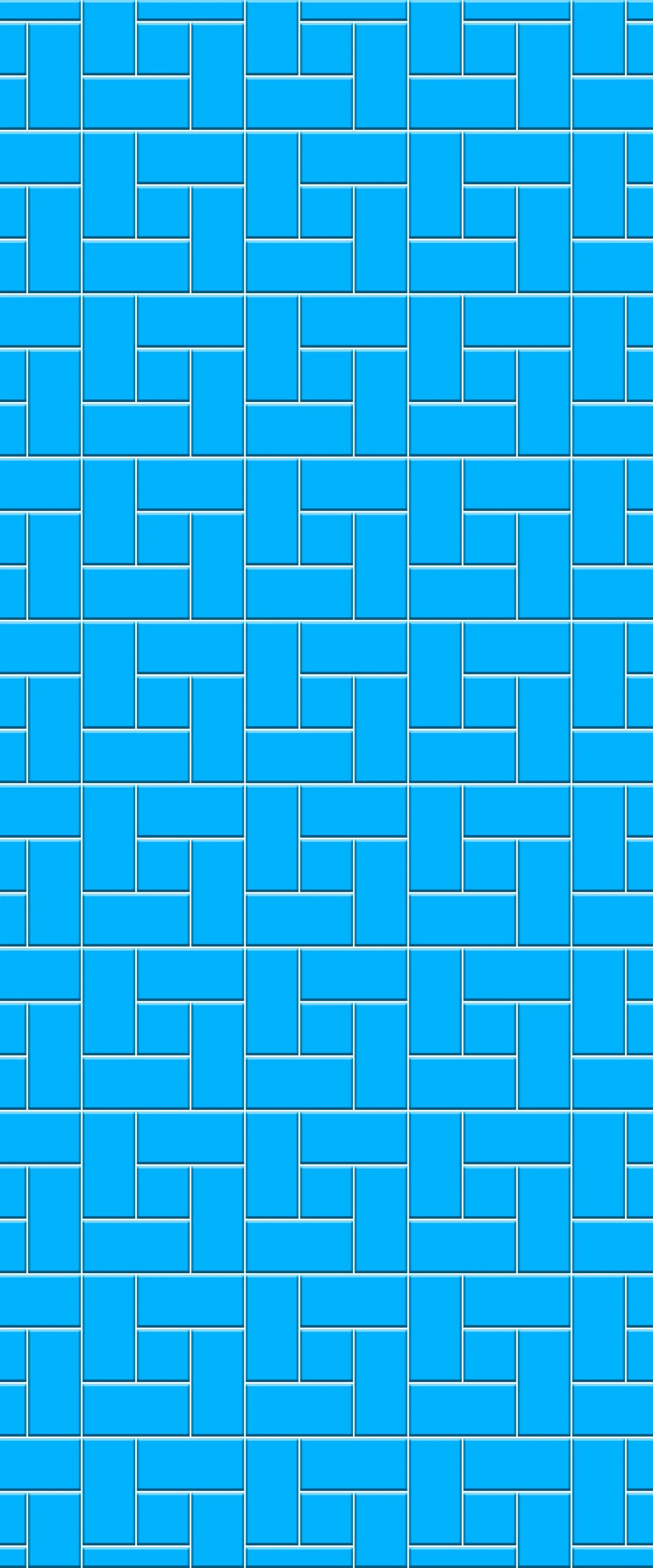 Blue Windmill Tile Acrylic Shower Wall Panel 2440mm x 1220mm (3mm Thick)