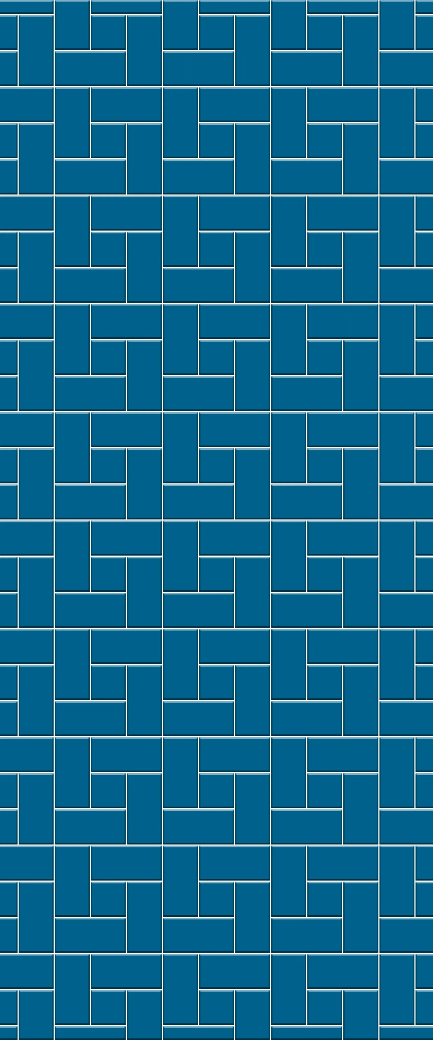 Blue Windmill Tile Acrylic Shower Wall Panel 2440mm x 1220mm (3mm Thick)