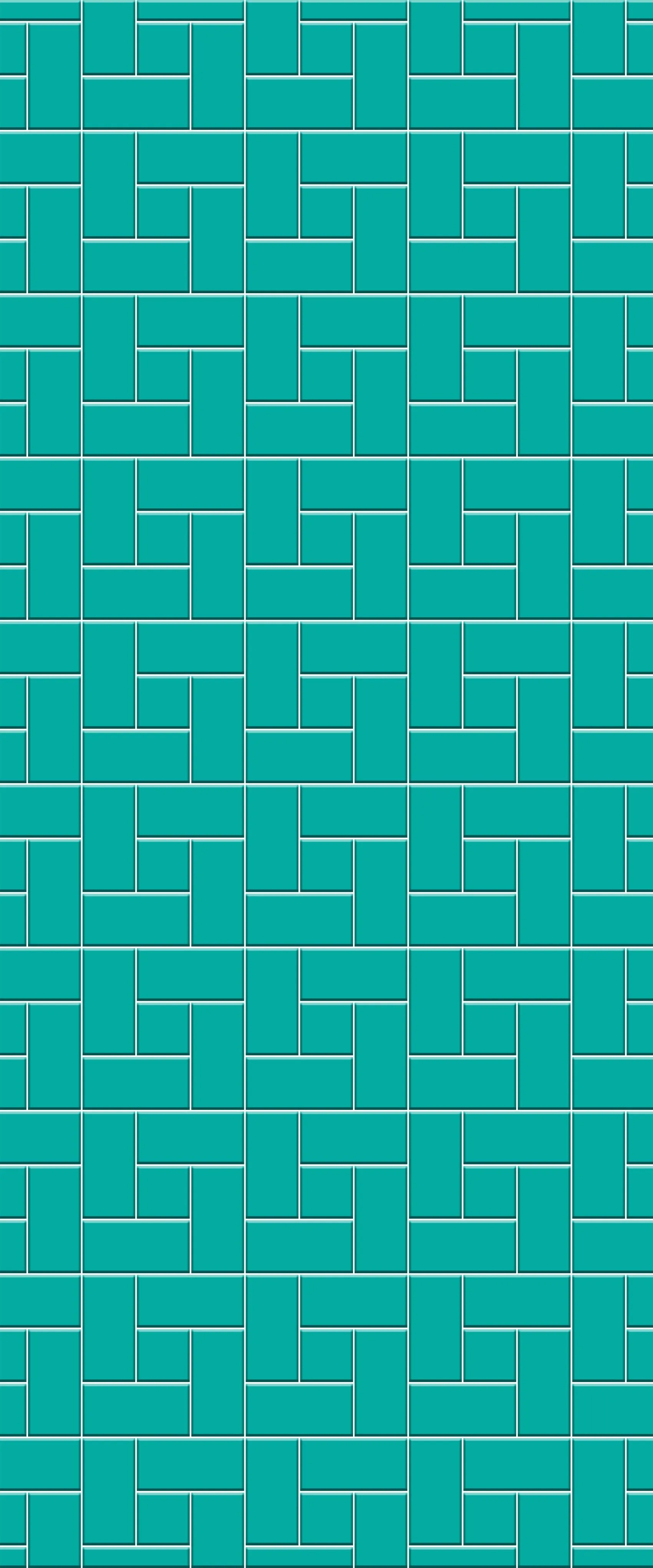 Blue Windmill Tile Acrylic Shower Wall Panel 2440mm x 1220mm (3mm Thick)
