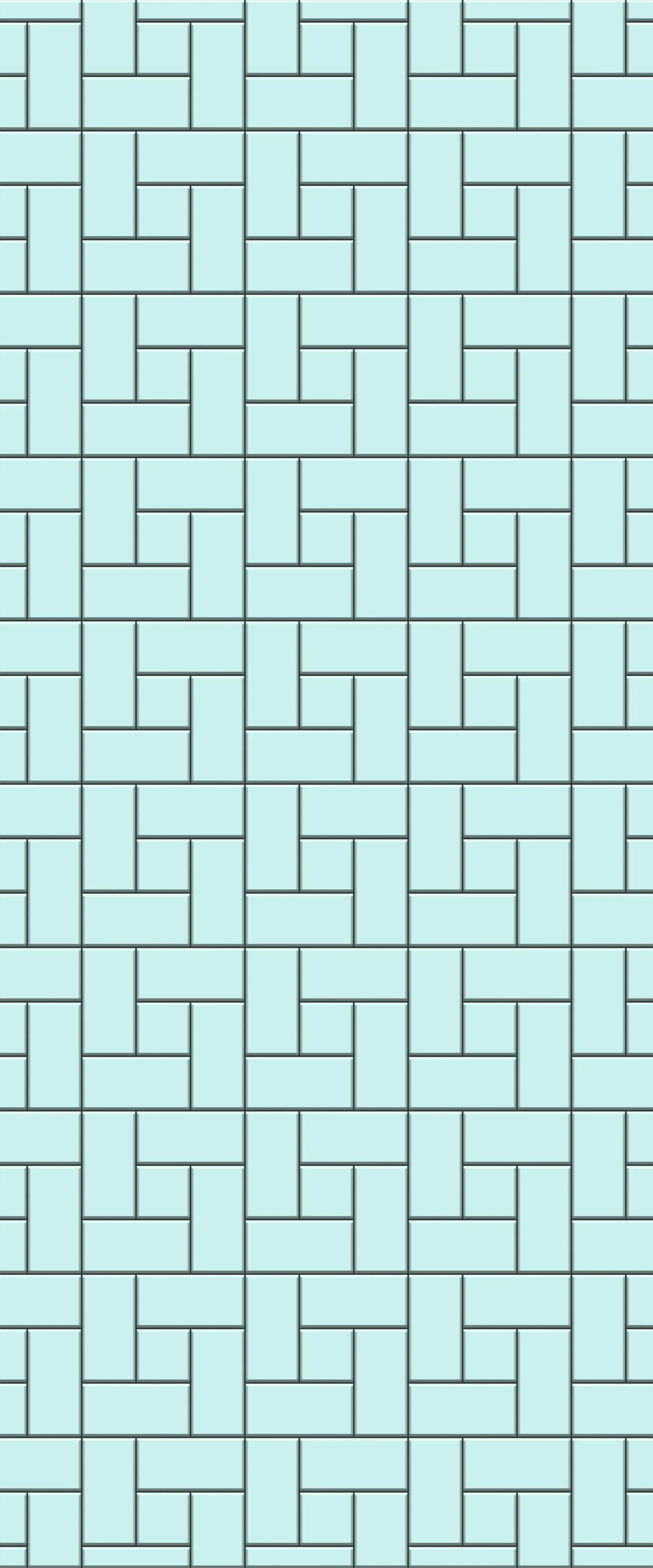 Blue Windmill Tile Acrylic Shower Wall Panel 2440mm x 1220mm (3mm Thick)