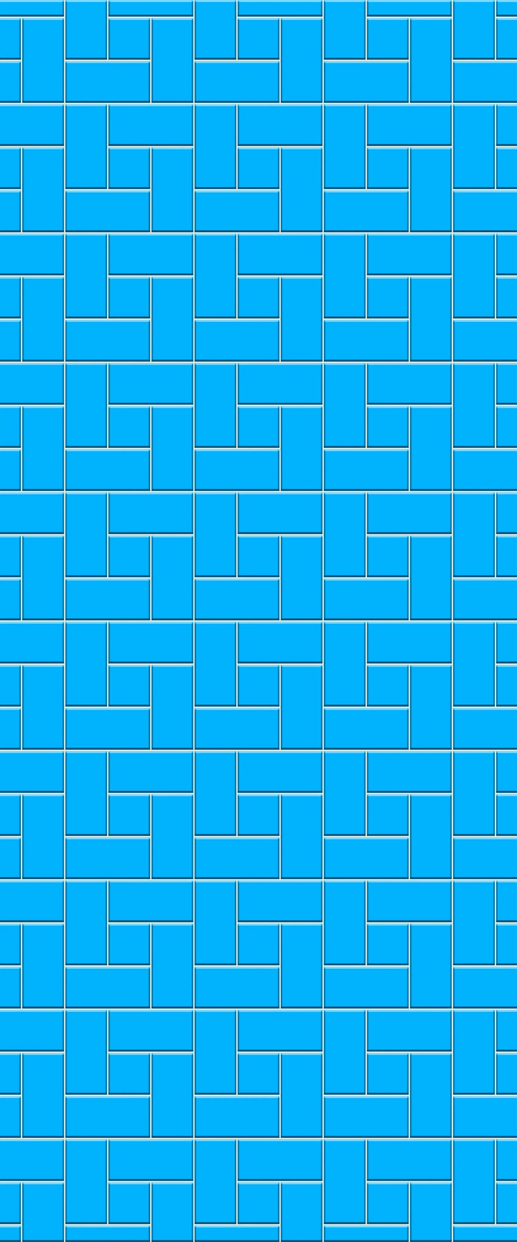 Blue Windmill Tile Acrylic Shower Wall Panel 2440mm x 1220mm (3mm Thick)