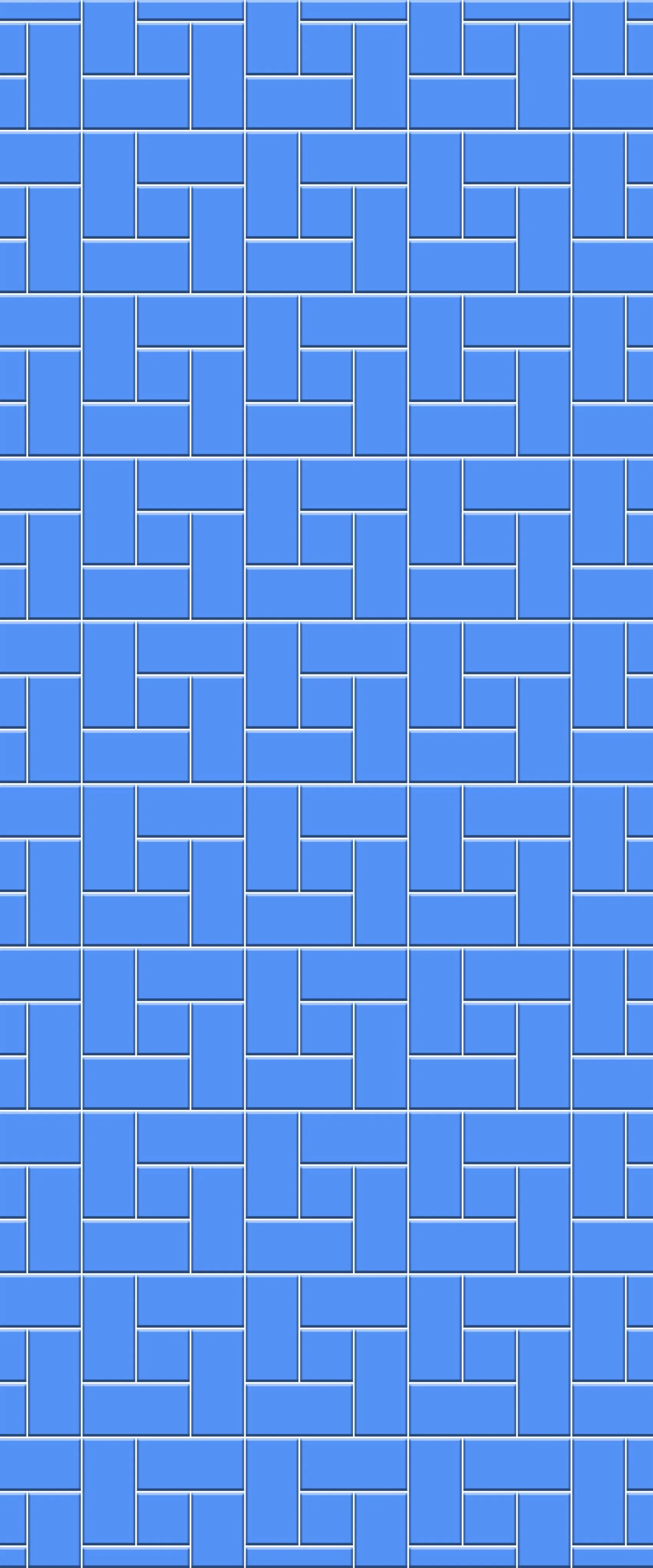 Blue Windmill Tile Acrylic Shower Wall Panel 2440mm x 1220mm (3mm Thick)