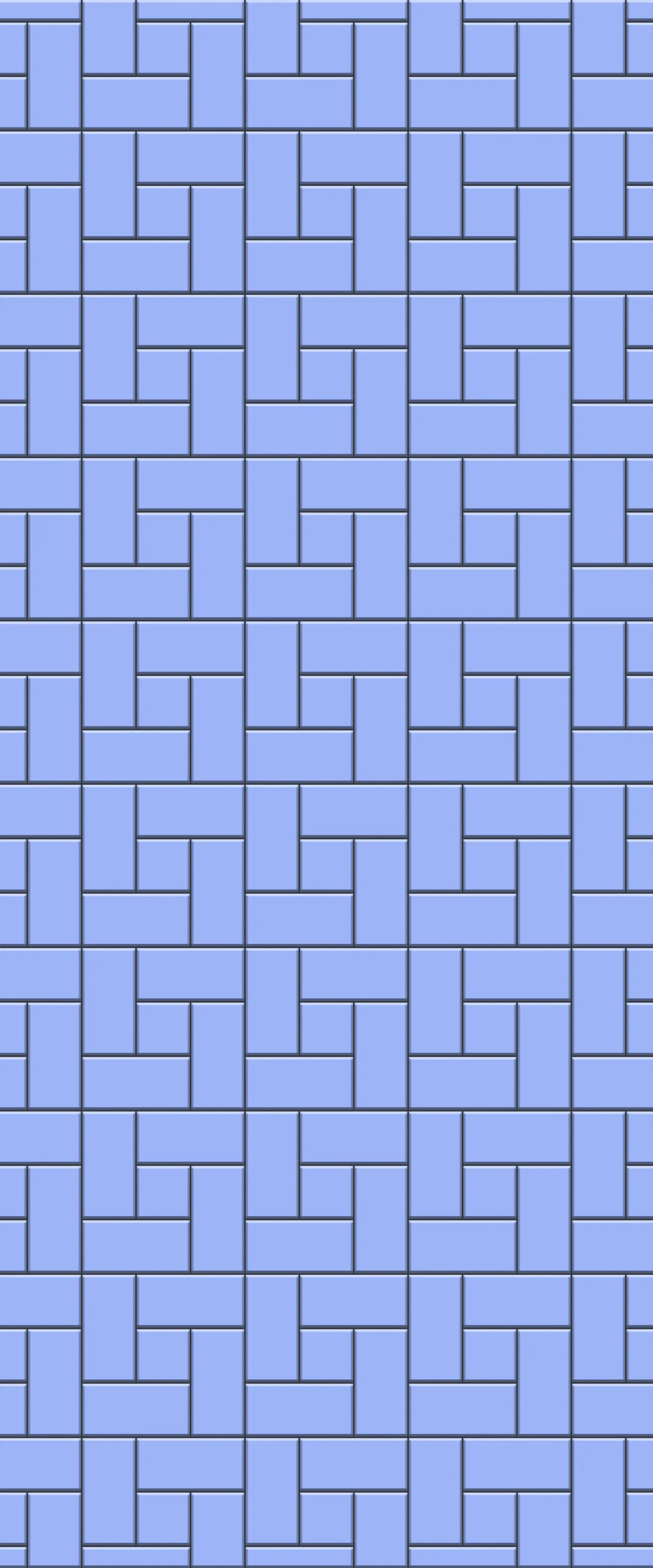 Blue Windmill Tile Acrylic Shower Wall Panel 2440mm x 1220mm (3mm Thick)