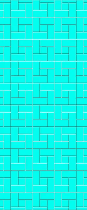 Blue Windmill Tile Acrylic Shower Wall Panel 2440mm x 1220mm (3mm Thick)