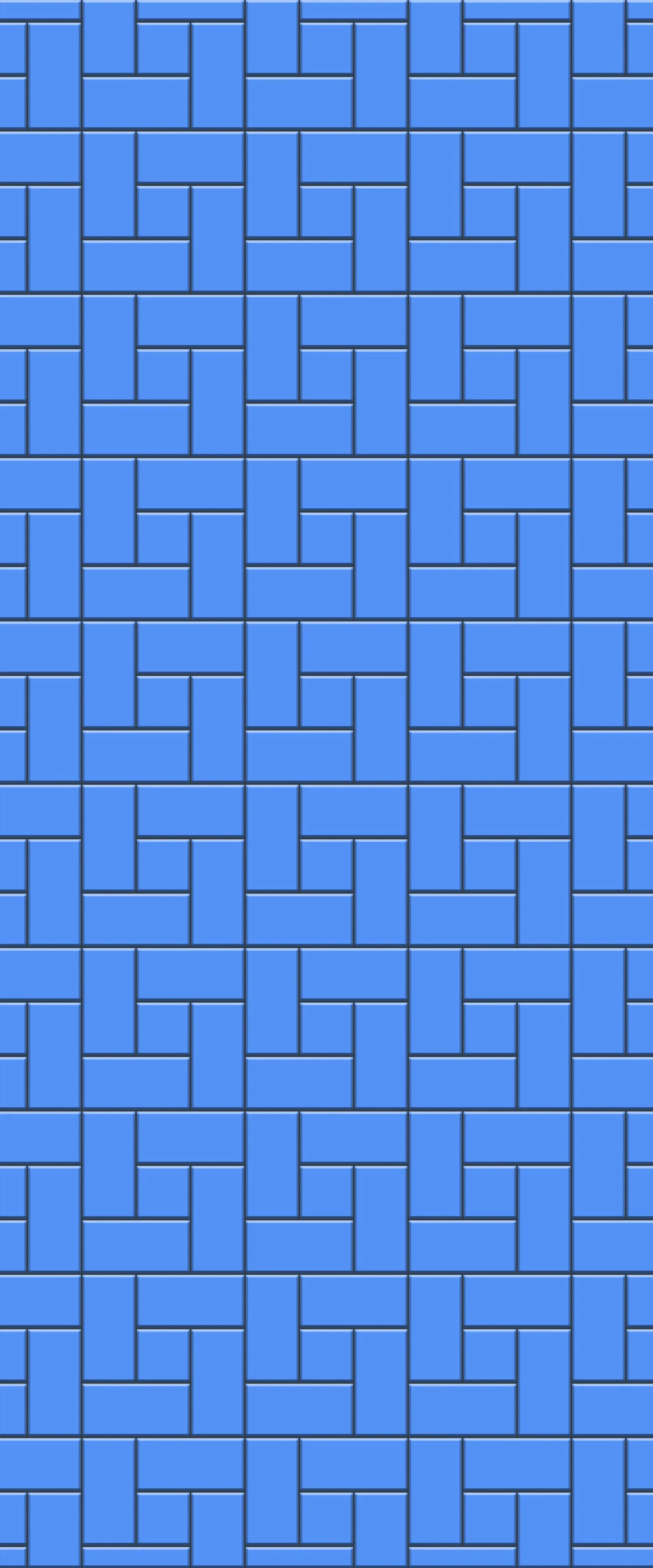 Blue Windmill Tile Acrylic Shower Wall Panel 2440mm x 1220mm (3mm Thick)