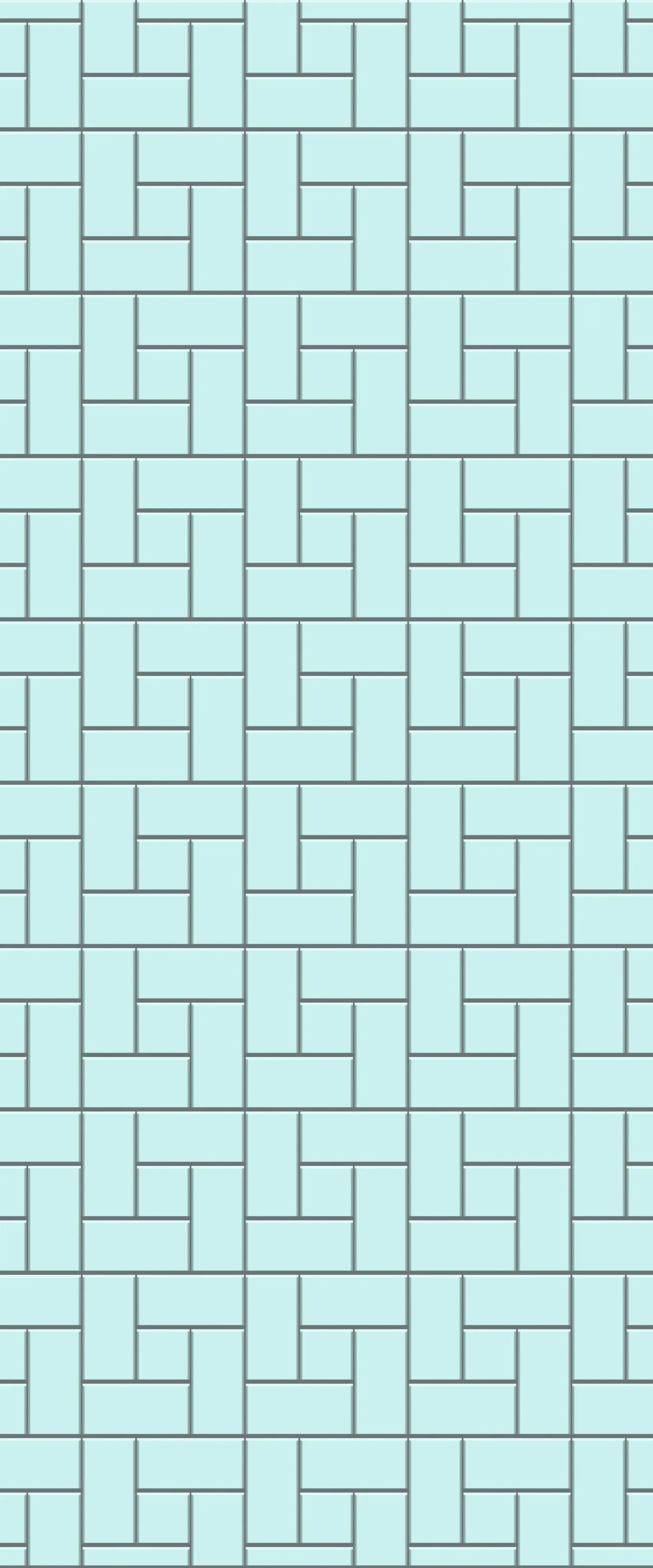 Blue Windmill Tile Acrylic Shower Wall Panel 2440mm x 1220mm (3mm Thick)