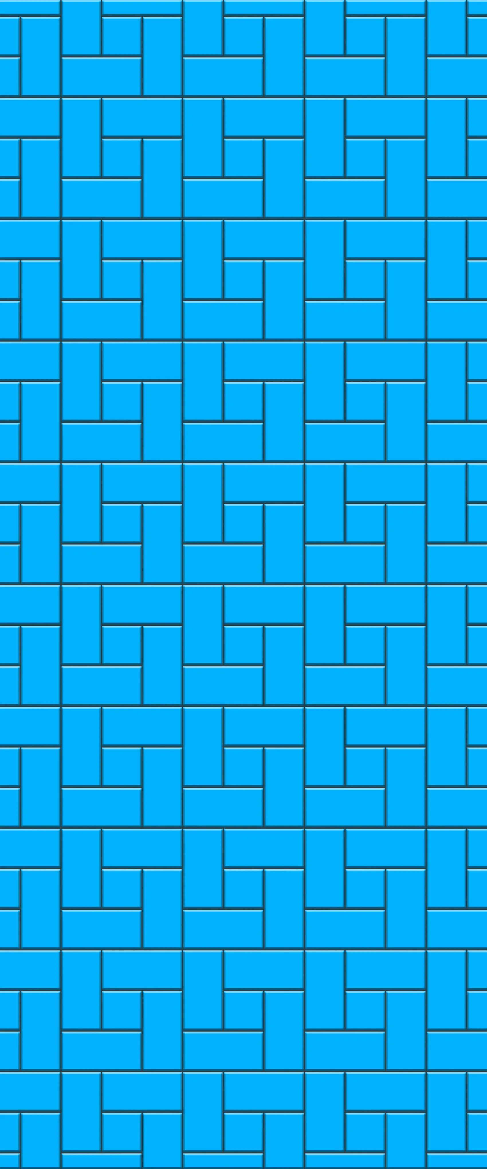 Blue Windmill Tile Acrylic Shower Wall Panel 2440mm x 1220mm (3mm Thick)