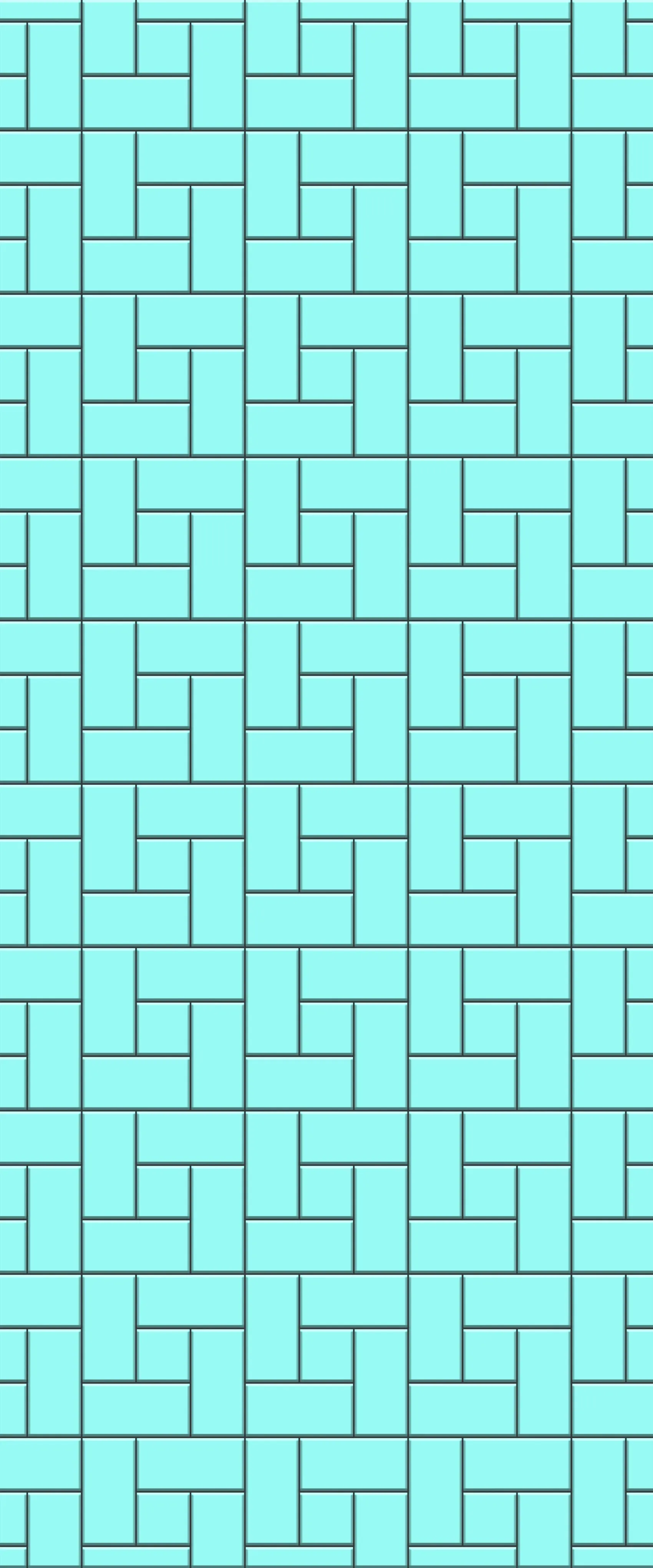 Blue Windmill Tile Acrylic Shower Wall Panel 2440mm x 1220mm (3mm Thick)