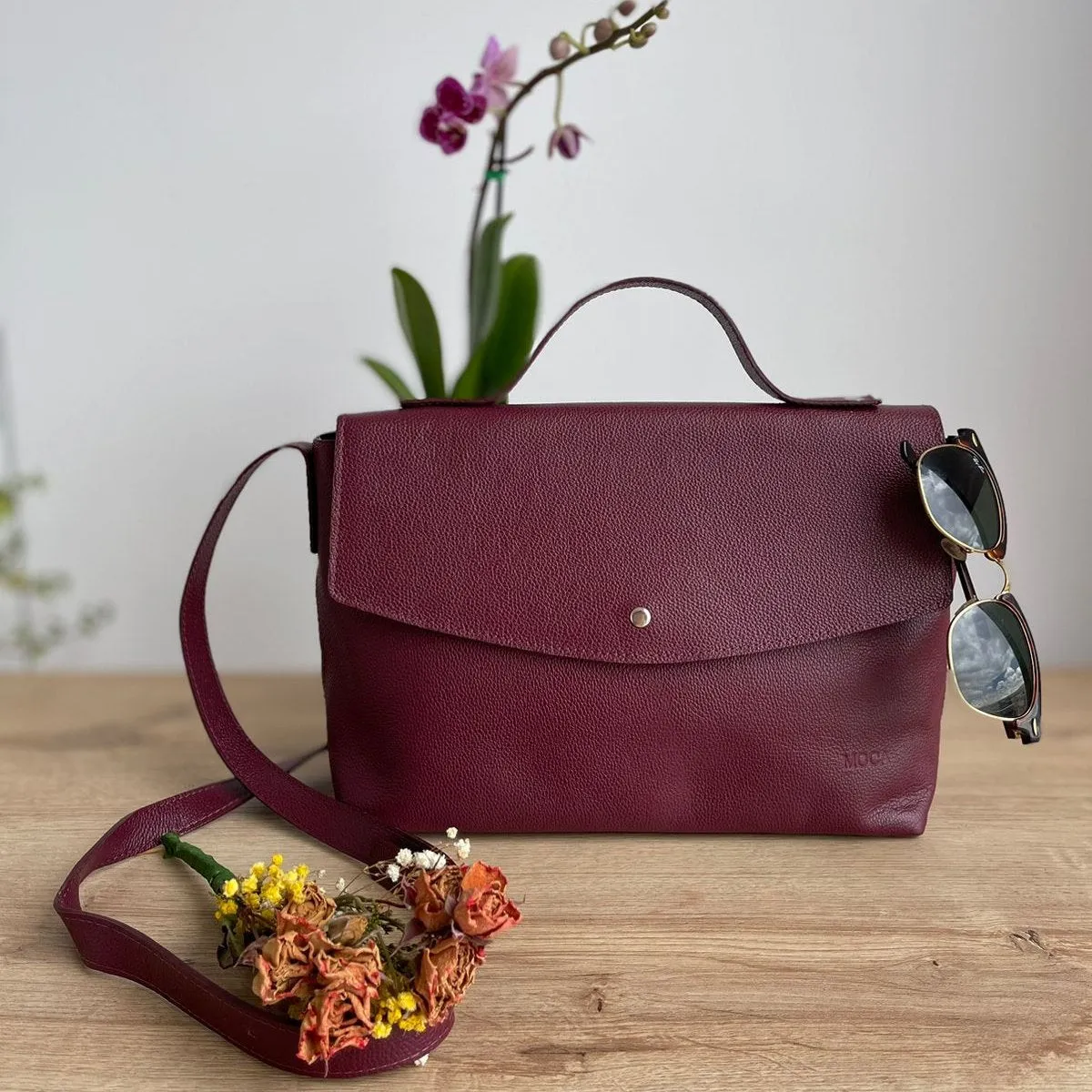 Bolso pequeño de cuero Cynth