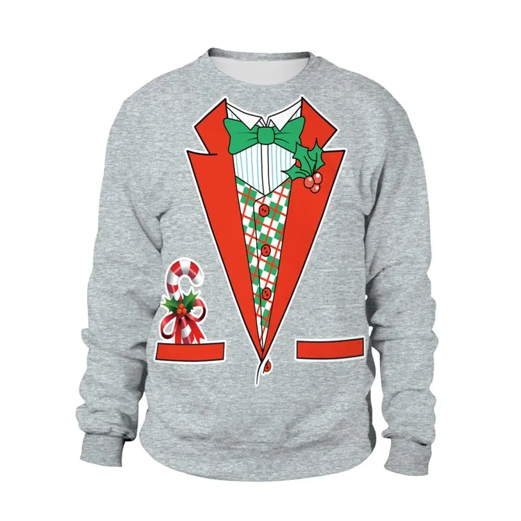 Brilliant 3 D Unisex Ugly Christmas Sweater