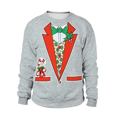 Brilliant 3 D Unisex Ugly Christmas Sweater