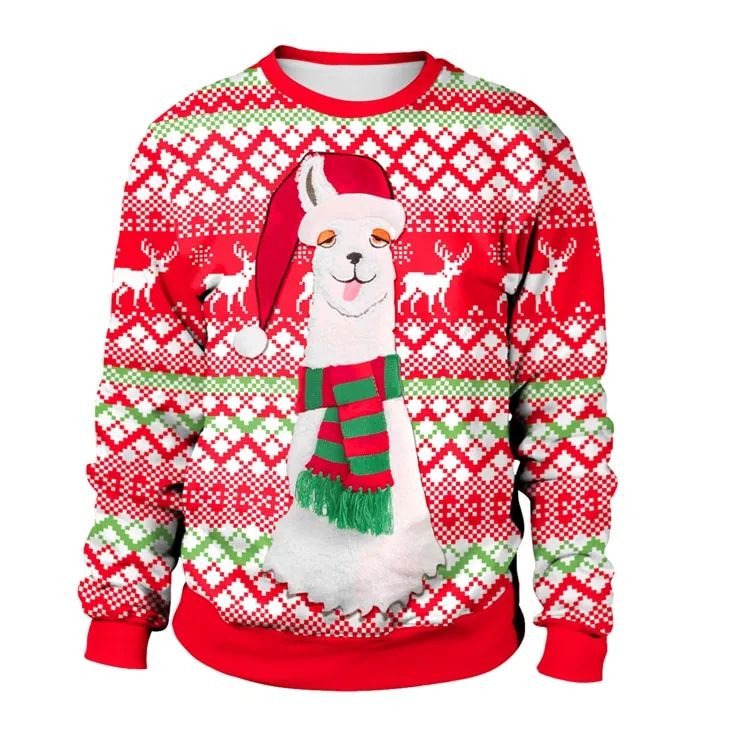Brilliant 3 D Unisex Ugly Christmas Sweater