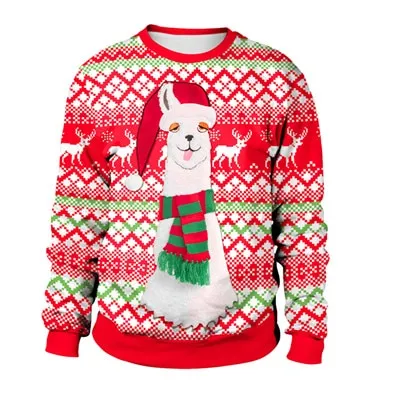 Brilliant 3 D Unisex Ugly Christmas Sweater