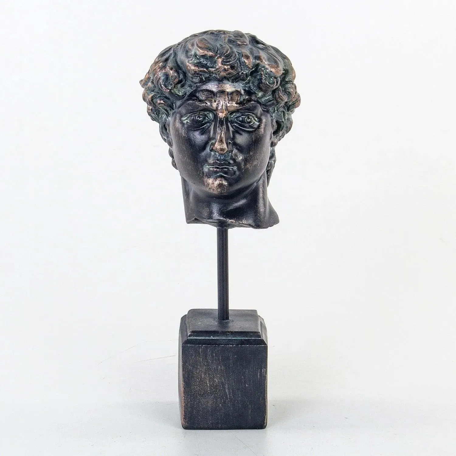 Bronzed Noir David Bust Statue