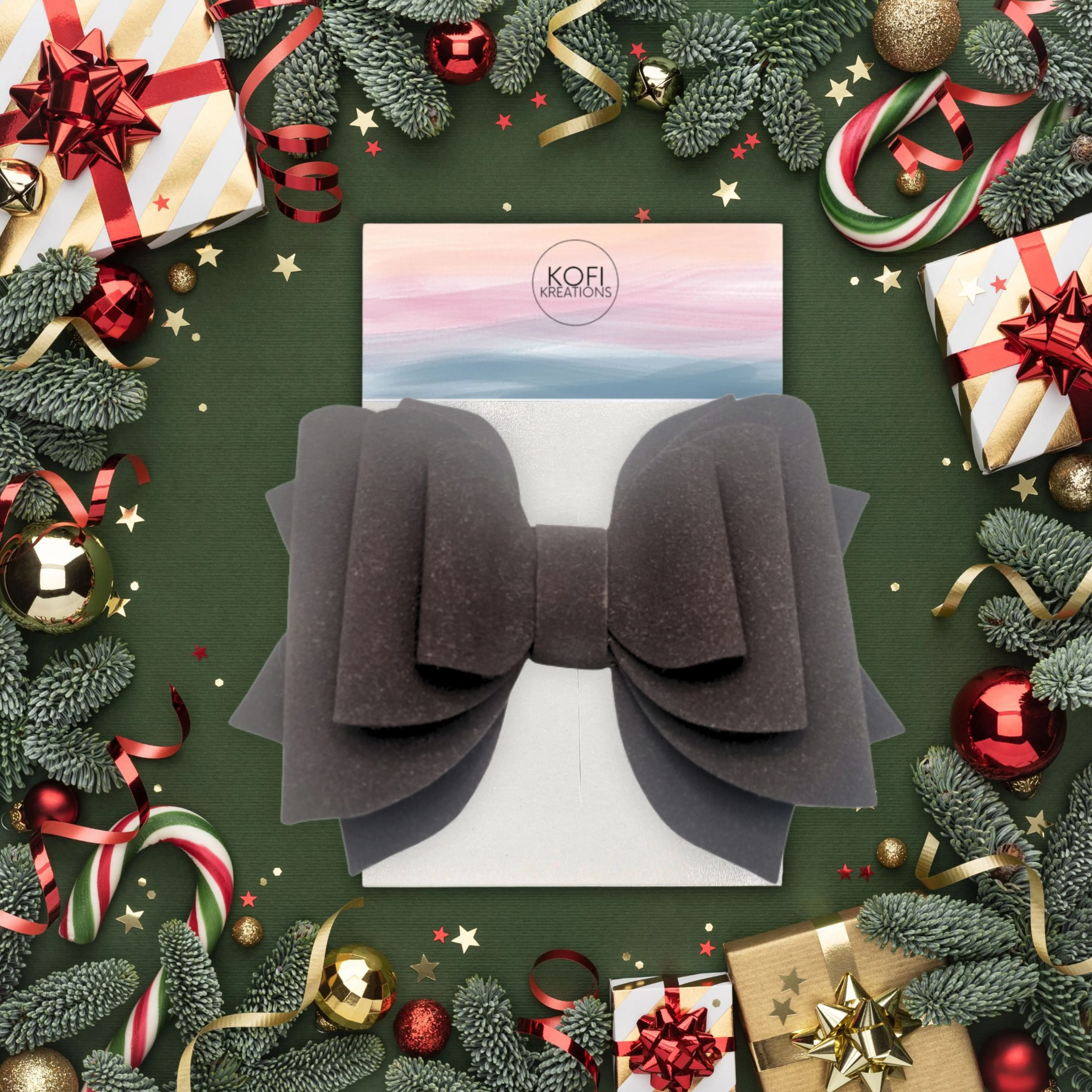 Brown | Suede Hair Bow