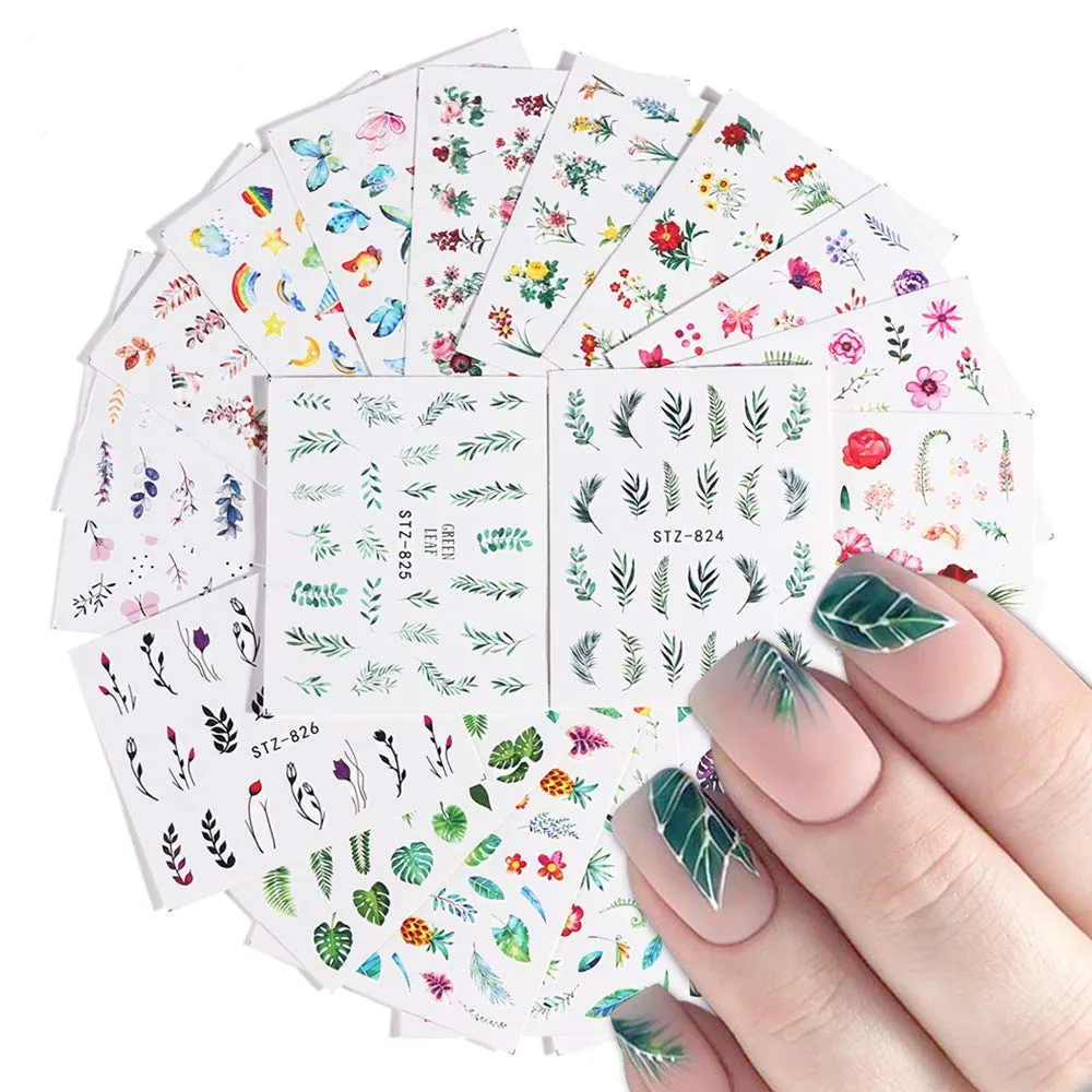 Butterfly Nail Art Stickers 8 Sheets Laser 3D Butterfly Nail Stickers Polish Sliders Butterfly Designs Full Cover Nail Self Adhesive Decals for Women Nail Art Set Manicure Tips Wraps Decorations