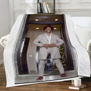 Calvin Richardson Dual-sided Stitched Fleece Blanket