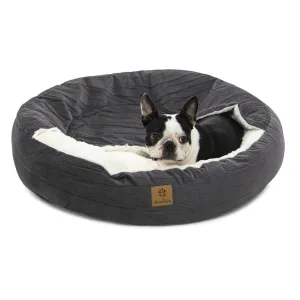 Charlie's Snookie Hooded Calming Dog Bed Charcoal Extra Large